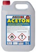 ACETON TECHNICZNY CZYSTY ODTŁUSZCZACZ ZMYWACZ ROZPUSZCZALNIK FARB 5L 5000ml