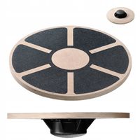 PLATFORMA DO BALANSOWANIA RÓWNOWAŻNA DREWNIANA OKRĄGŁA TRENER RÓWNOWAGI