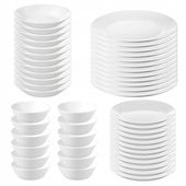 Zastawa stołowa PREMIUM Zestaw talerzy i misek IKEA OFTAST komplet 32szt !
