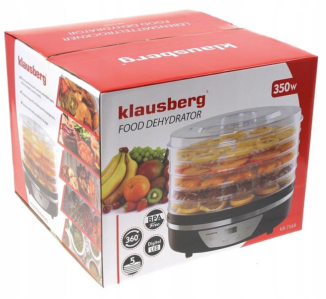 Suszarka Do OWOCÓW Grzybów Warzyw ZIÓŁ ZEGAR 7568 zdjęcie 2