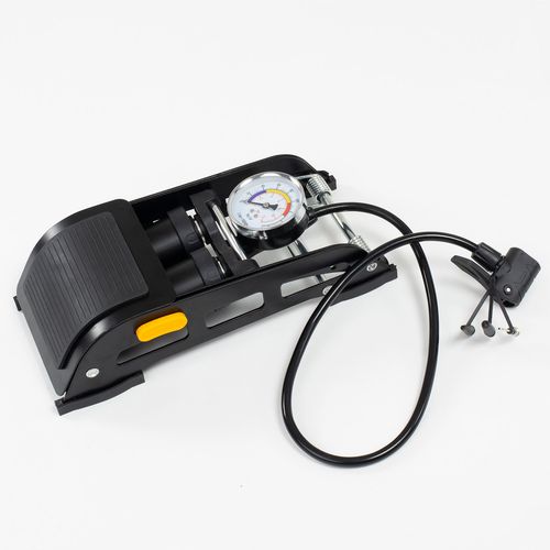 Pompka Nożna Rowerowa Samochodowa Dwutłokowa Z Manometrem na Arena.pl