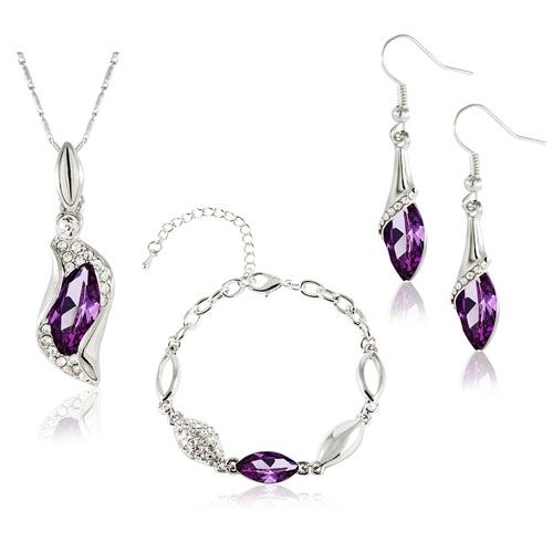 KOMPLET SWAROVSKI ELEMENTS SOPELKI VIOLET VA56 na Arena.pl