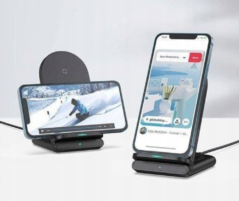 Stacja ładująca Aukey LC-A2 10W 2w1 USB-C QI zdjęcie 5