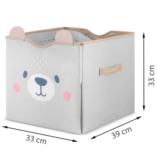 Pojemnik na zabawki i mata NK-408 Nukido - szary na Arena.pl