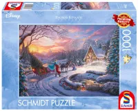 Puzzle 1000 PQ T.Kinkade Kopciuszek powrót do domu na święta 113368