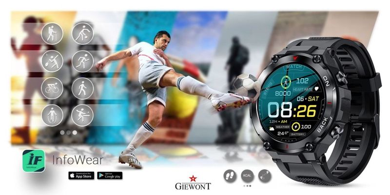 Smartwatch Giewont GW460-1 Czarny zdjęcie 10