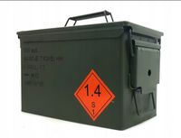 SKRZYNKA METALOWA WOJSKOWA PO AMUNICJI HERMETYCZNA Stan BDB