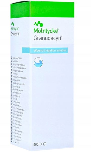 Mölnlycke - Granudacyn - roztwór do płukania ran 500 ml zdjęcie 3