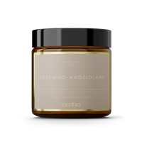 Świeca sojowa DRZEWNO-KADZIDLANY