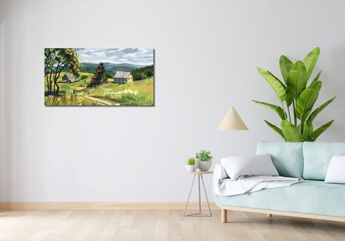 Obraz 100x50cm Bujna Wieś na Arena.pl