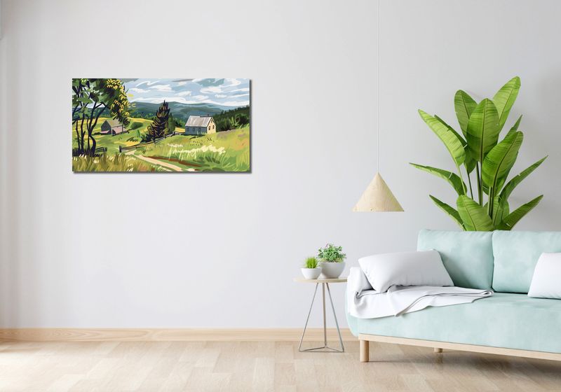 Obraz 100x50cm Bujna Wieś zdjęcie 2