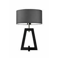 Lampka CLIO abażur grafitowy stelaż hebanowy