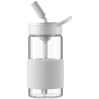 buydeem szklana butelka ze słomką 500 ml, model cd1017, kolor oat white