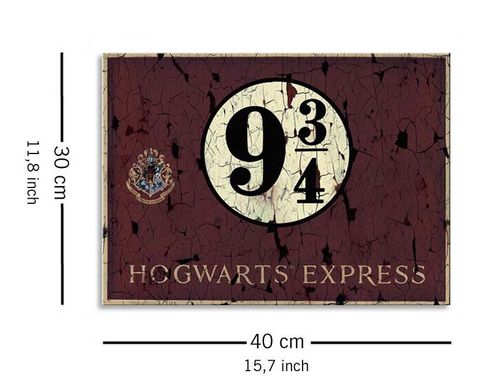 Harry Potter Hogwarts Express 9 3/4 - obraz na płótnie 40x30 cm na Arena.pl