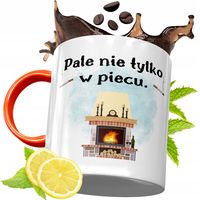 Kubek Pomarańczowy Dla Palacza Prezent Z Nadrukiem Ze Zdjęciem