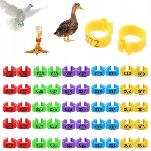 ZNACZNIKI OBRĄCZKI KLIPSY DLA KUR KACZEK GĘSI PTAKÓW 16MM 0.5-2.5kg na Arena.pl
