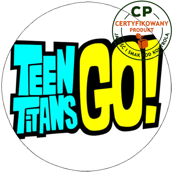 Opłatek na tort Młodzi Tytani zdjęcie 1