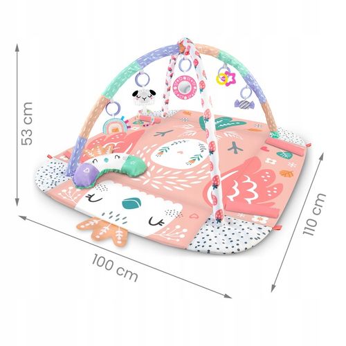 MATA EDUKACYJNA INTERAKTYWNA DLA NIEMOWLĄT DWUSTRONNA DUŻA XXL 5w1 NUKIDO na Arena.pl