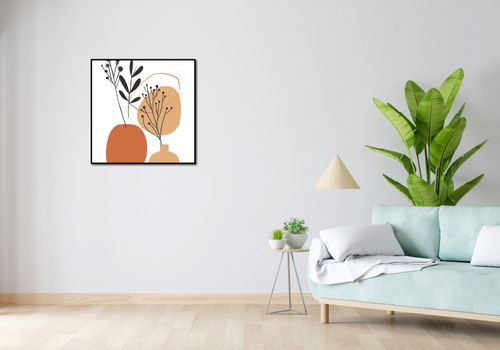 Plakat 70x70cm Botaniczny Pastel na Arena.pl