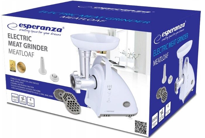 ELEKTRYCZNA MASZYNKA DO MIELENIA MIĘSA MOCNA 2200W 3 SITA DYSZA DO KIEŁBASY zdjęcie 8