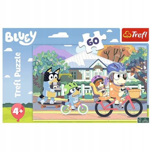 puzzle bluey 60 elementów wesoły bluey trefl 17384 na Arena.pl