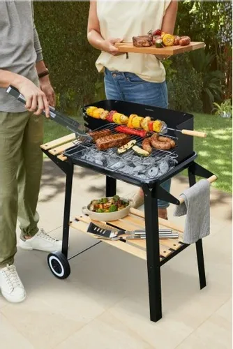 GRILL OGRODOWY, WĘGLOWY, DUŻY, NA KÓŁKACH na Arena.pl