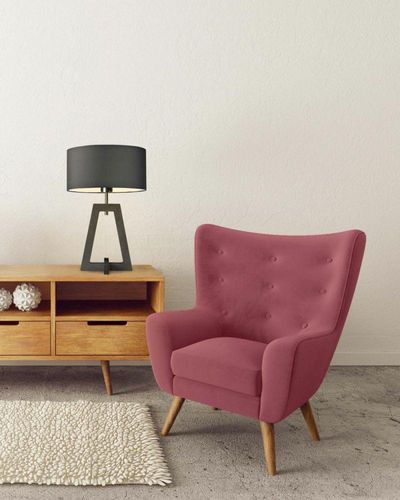 Lampka CLIO abażur ecru stelaż hebanowy na Arena.pl