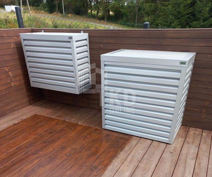 Osłona klimatyzatora - pompy ciepła 70x40x130 cm biały TKD160 zdjęcie 2