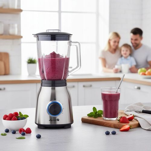 Blender kielichowy mocny Łucznik BL-1000 1,85l 1000W stal INOX kruszy na Arena.pl