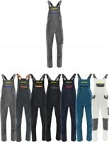 Spodnie ogrodniczki robocze do pasa z HAFTEM firmowe reklamowe z twoim LOGO