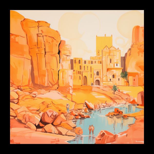 Plakat 20x20cm Ruiny pod Słońcem zdjęcie 2