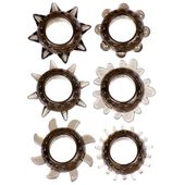 6 Unikalnych Ringów Erekcyjnych Na Penisa - Tickler Six Ring Set