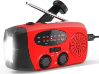 Radio latarka akumulatorowe solarne dynamo na korbkę powerbank usb