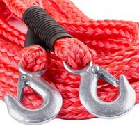 LINKA HOLOWNICZA 3T 3000kg 4m z hakami, pas do holowania MOCNA