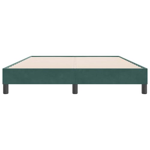 Łóżko typu Box Spring bez materaca Ciemnozielone 160x220 cm na Arena.pl