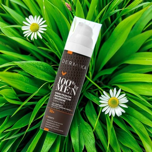 KREM DO TWARZY DLA MĘŻCZYZN 50+ DERMIKA FOR MEN PRZECIWZMARSZCZKOWY 100ML na Arena.pl