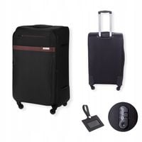 Walizka podróżna materiałowa DUŻA bagaż na kółkach miękka pojemna KOLORY