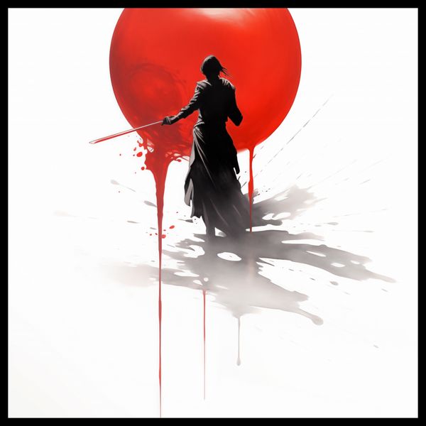 Plakat 50x50cm Samotny Samuraj zdjęcie 2