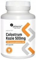 ALINESS Colostrum Kozie 500 mg KOLOSTRUM SIARA ODPORNOŚĆ 100 kapsułek
