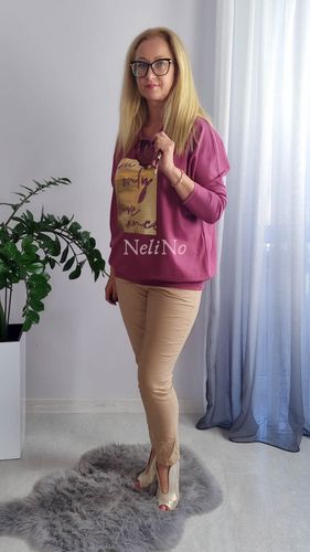 Bawełniana bluzka Onayla Wrzos UNI na Arena.pl