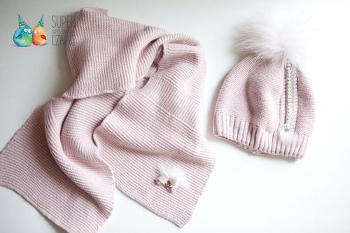 Jamiks FILES szal szalik pod szyję kaszmir kokardka beżowy na Arena.pl