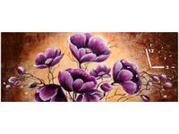 100X40CM ZEGAR CUDOWNE FIOŁKI OBRAZ