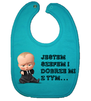 Śliniaczek Bawełniany Jestem Szefem