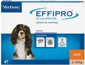 effipro  spot-on pies s 2-10 kg (pipeta 4 x 0,67ml)