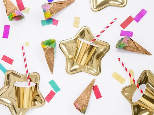 Talerzyki, Gwiazdka, złoty, 23 cm, 6 szt. na Arena.pl