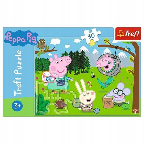 puzzle 30 leśna wyprawa peppa pig 18245 na Arena.pl