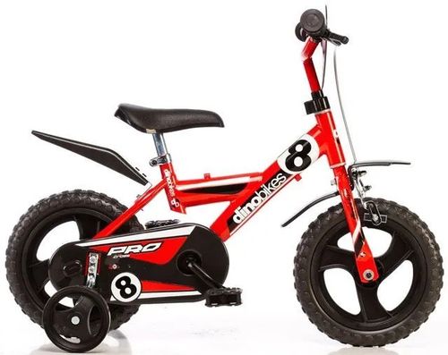 Rower dziecięcy Dino 123GLN czerwony 12" na Arena.pl