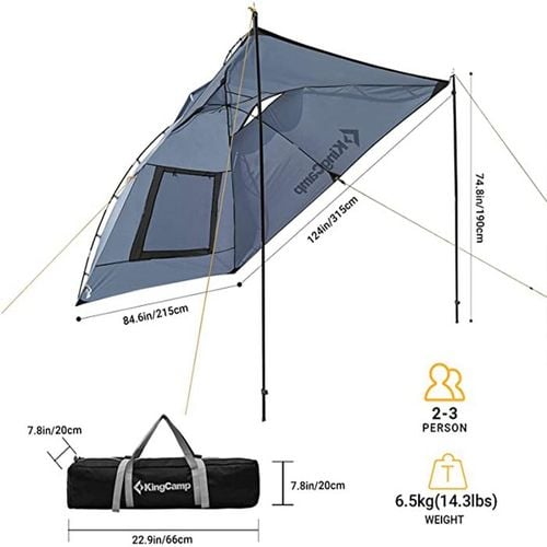 namiot samochodowy king camp compass - szary na Arena.pl