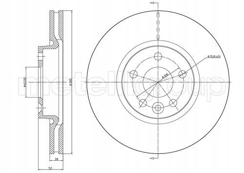 TARCZA HAM PRZOD 300X28 V METELLI na Arena.pl