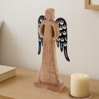Figurka drewniana anioł 32,5 cm